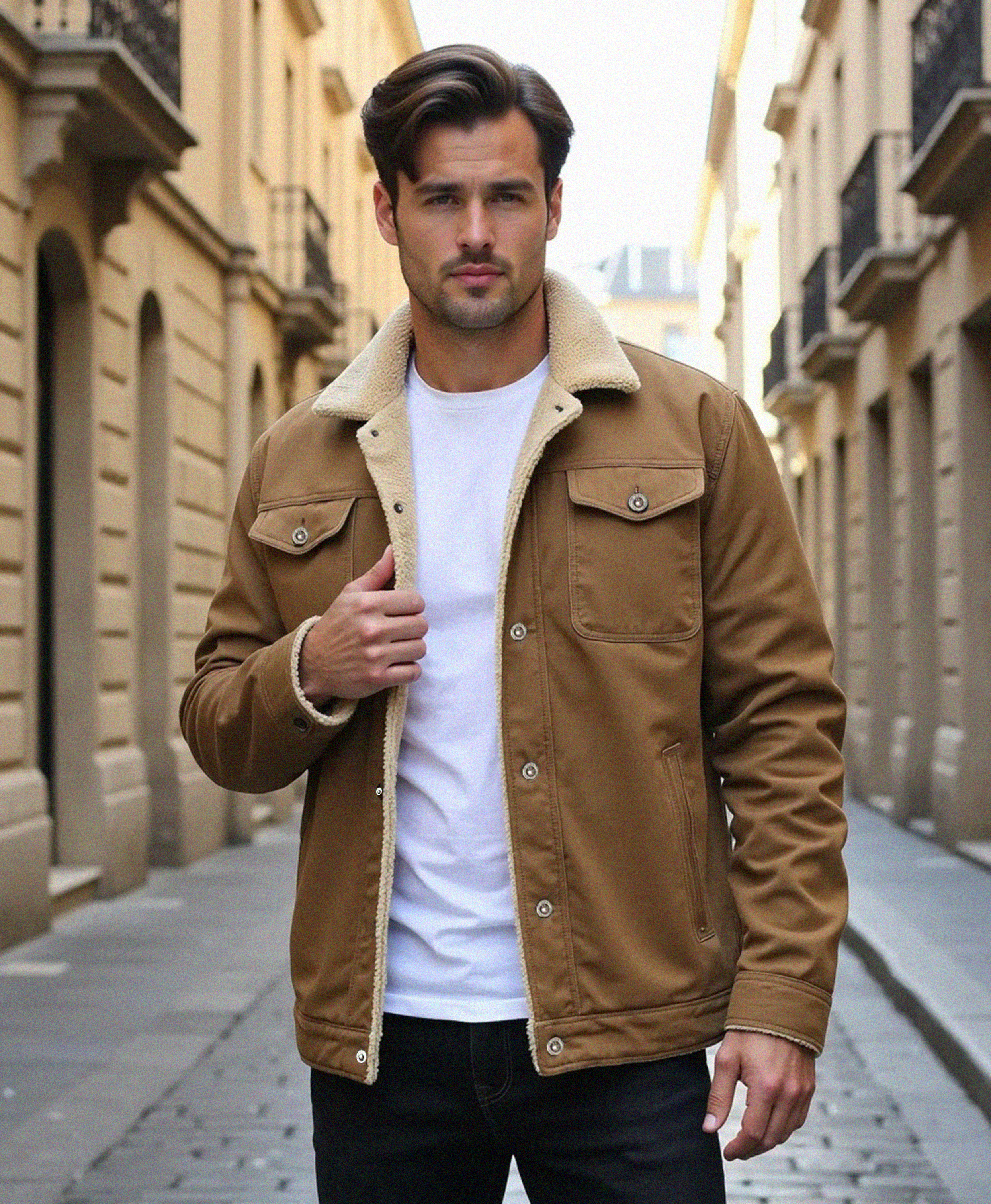 Cecole | Men’s Clean Cut Winter Jacket with Practical Pockets