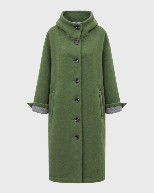 Cecole | Women’s Hooded Thick Winter Coat with Button Closure