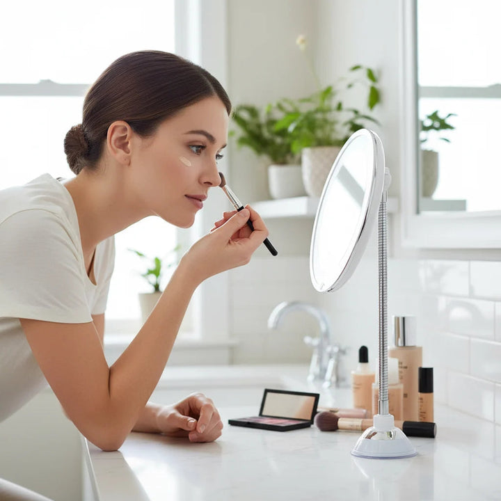 10x Magnifying LED Makeup Mirror – With Suction Cup 2