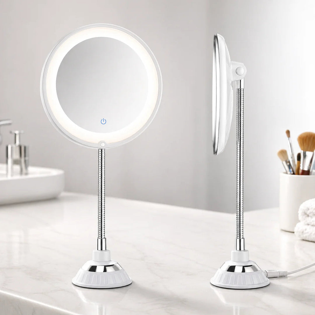 10x Magnifying LED Makeup Mirror – With Suction Cup 4