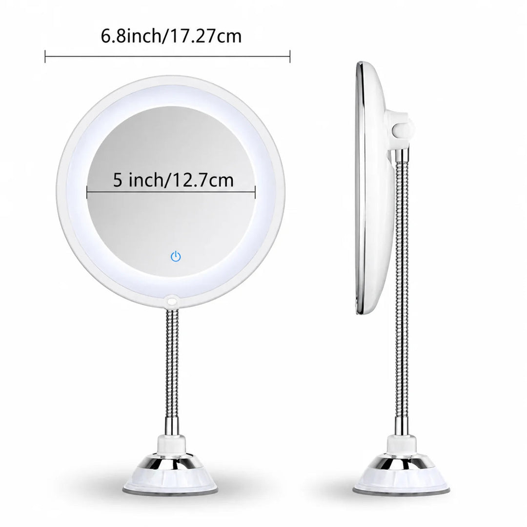 10x Magnifying LED Makeup Mirror – With Suction Cup 5