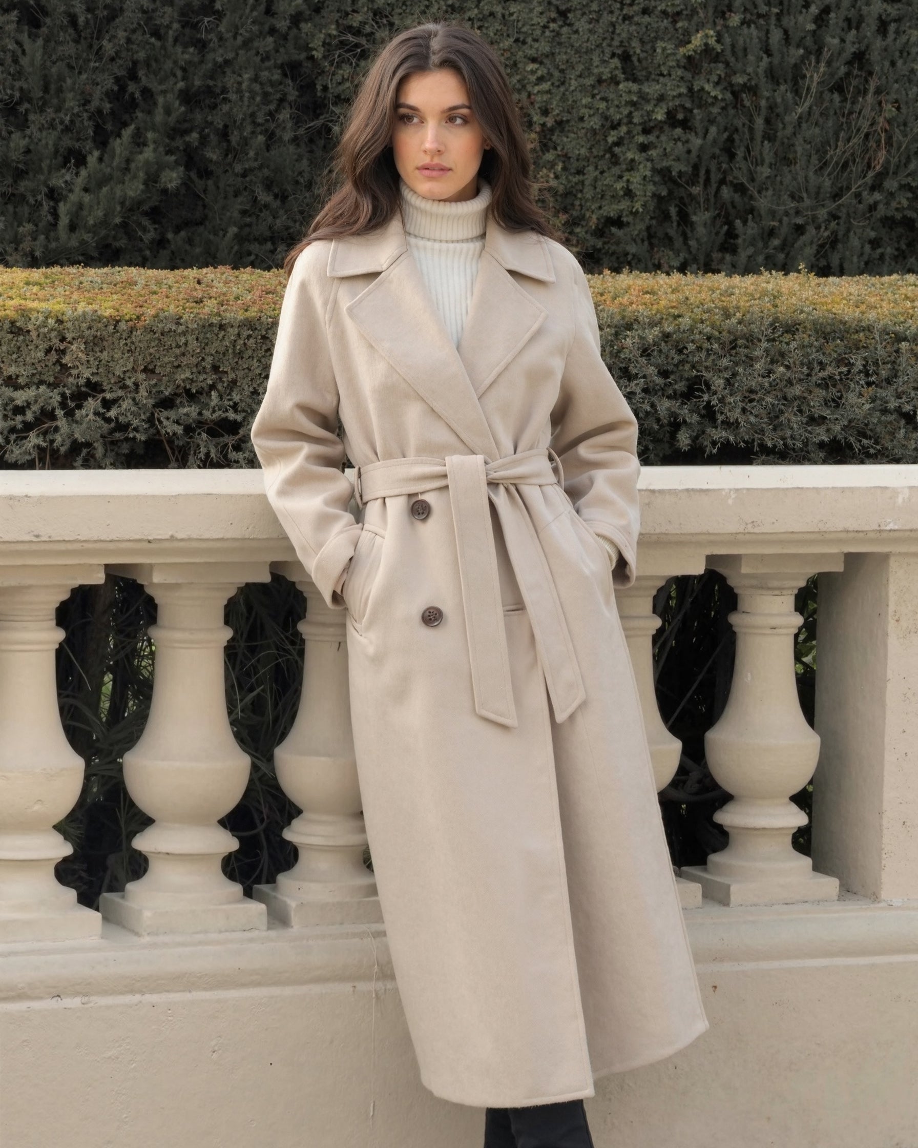 Cecole | Women’s Long Winter Coat with Straight Silhouette