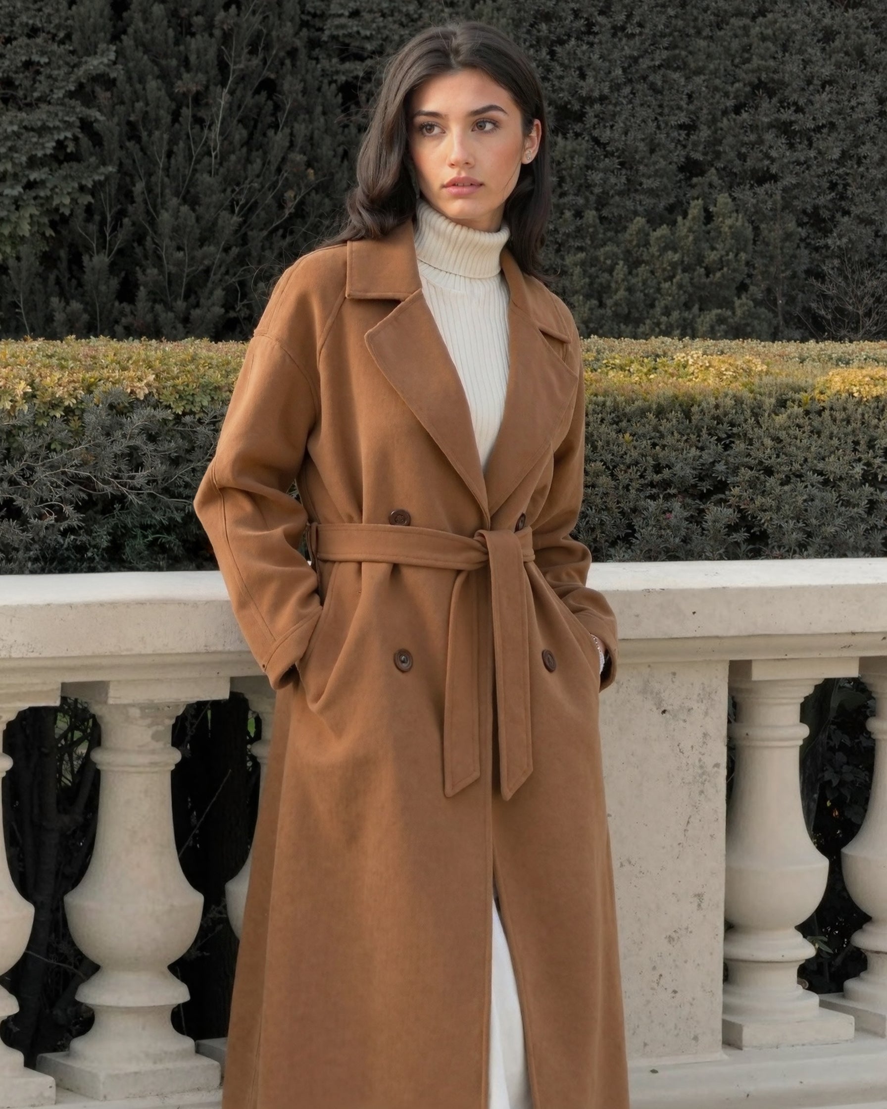 Cecole | Women’s Long Winter Coat with Straight Silhouette