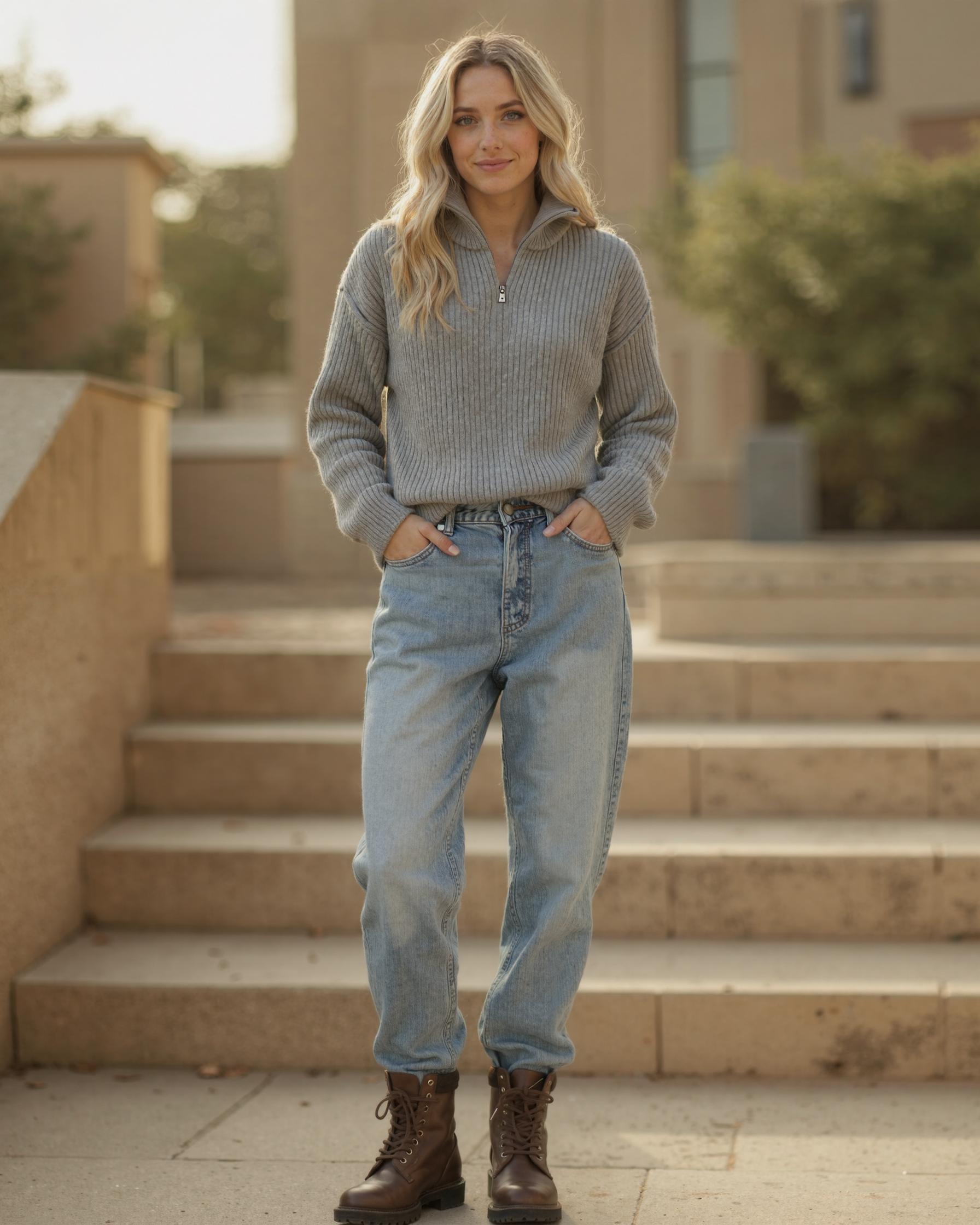 Cecole | Women’s Half-Zip Knit Sweater with Long Sleeves