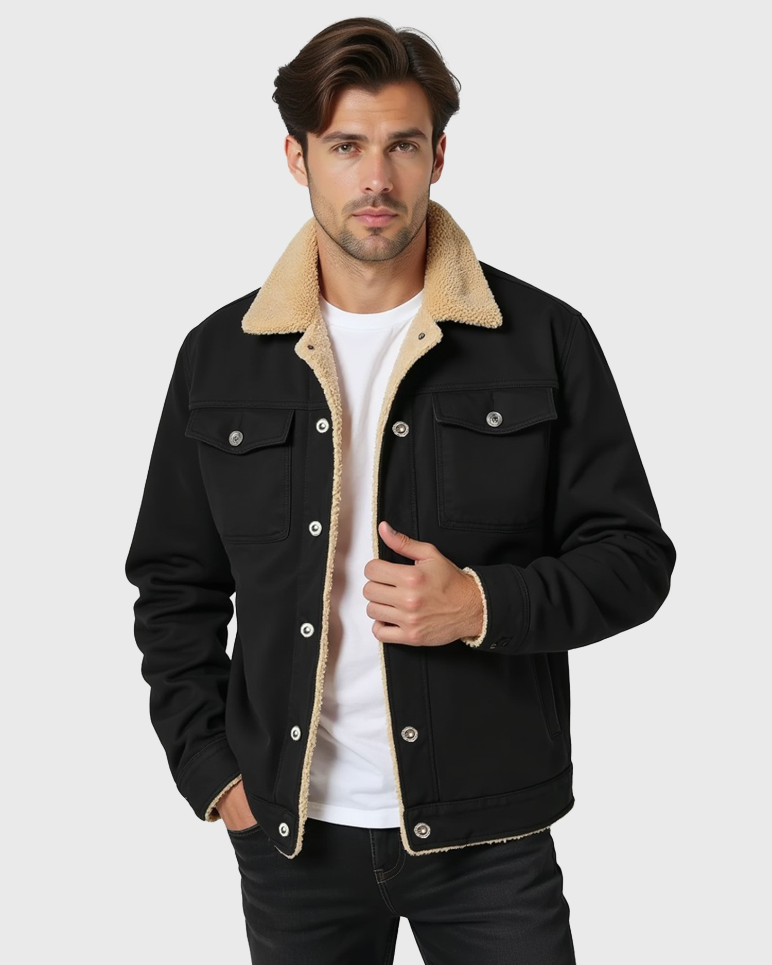 Cecole | Men’s Clean Cut Winter Jacket with Practical Pockets