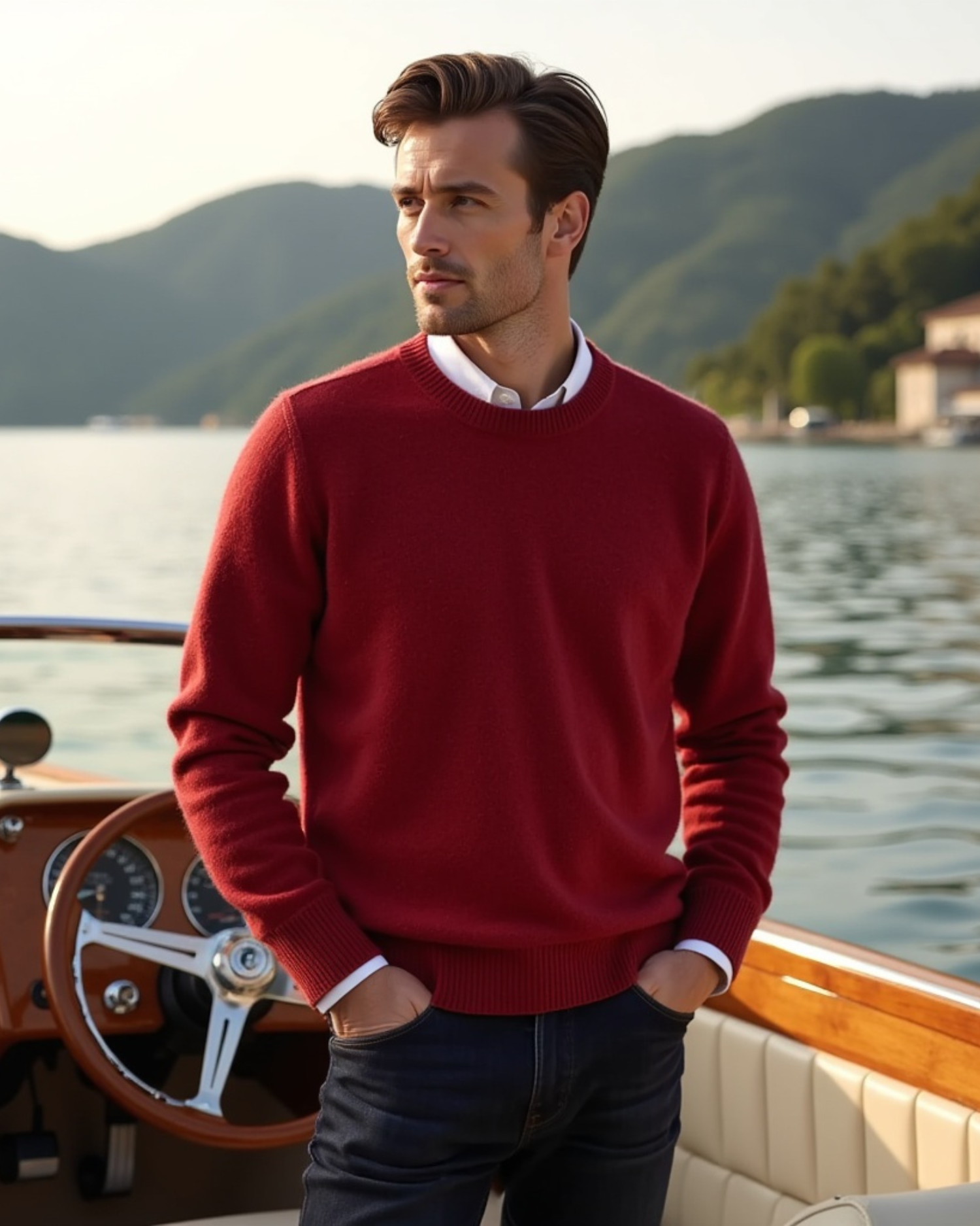 Cecole | Men’s Round Neck Sweater with Seasonal Fit