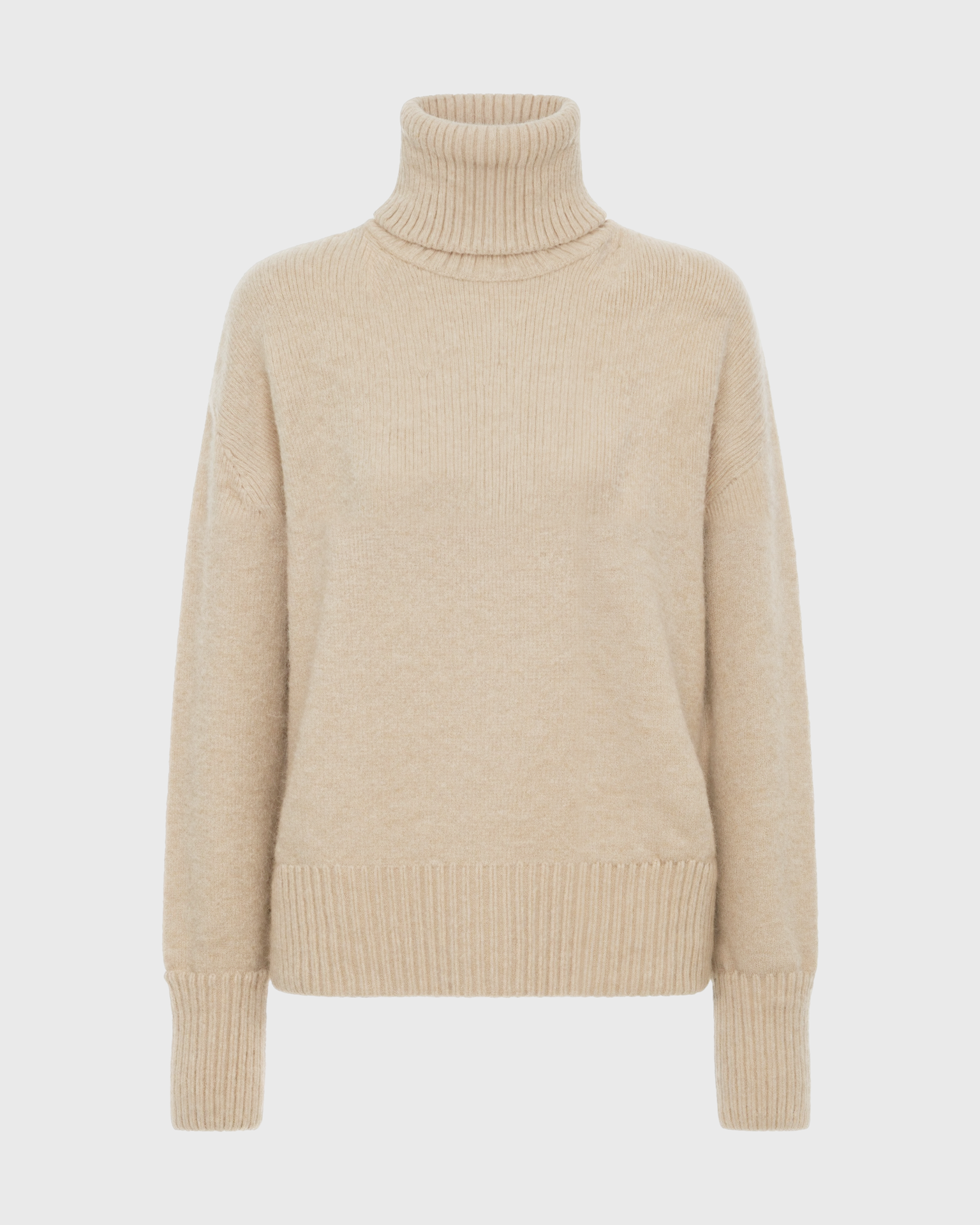 Cecole | Women’s Loose Fit Turtleneck Sweater with Ribbed Trim