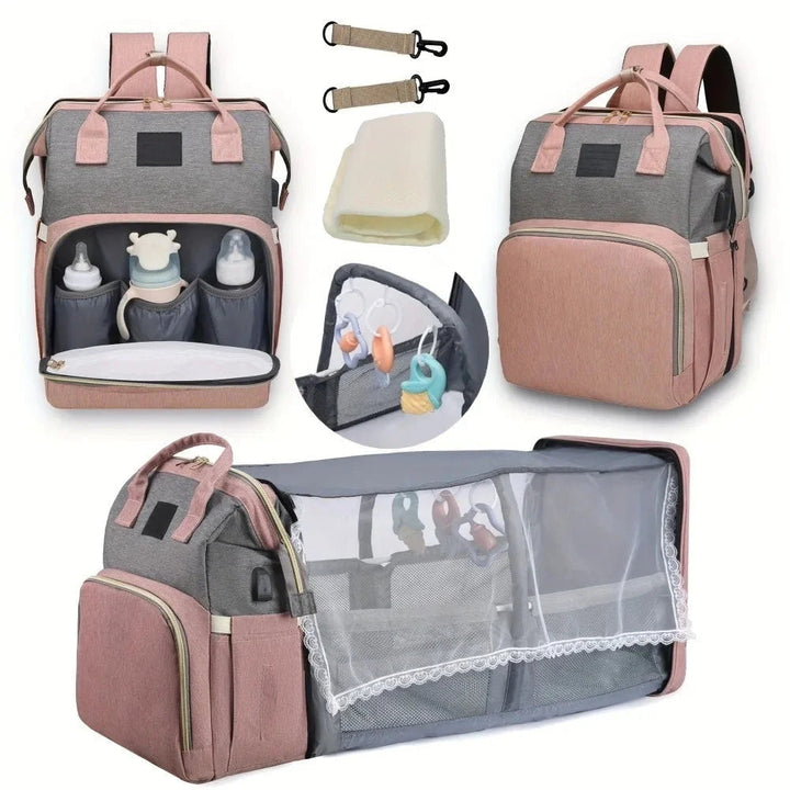 3-in-1 Diaper Bag Backpack – With Fold-out Changing Pad 6