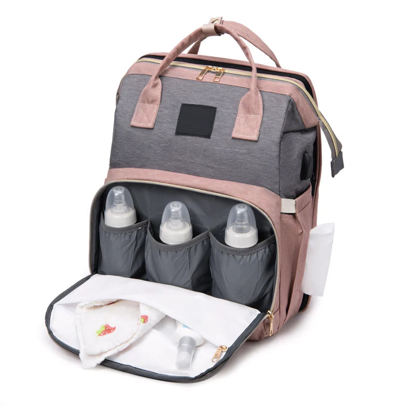 3-in-1 Diaper Bag Backpack – With Fold-out Changing Pad 8