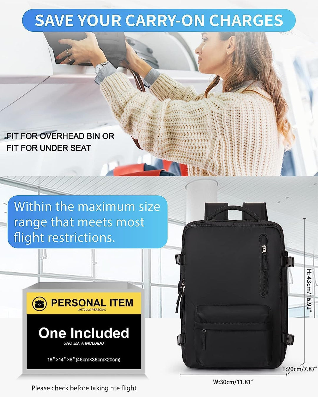 40L Travel Backpack – Waterproof and Spacious 6