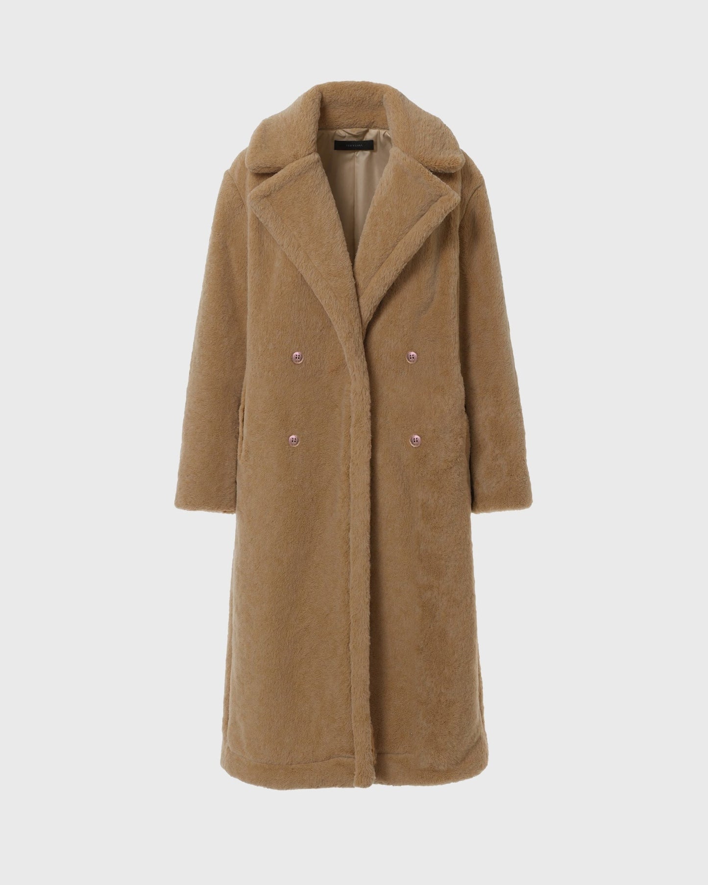 Cecole | Women’s Long Teddy Coat with Straight Silhouette