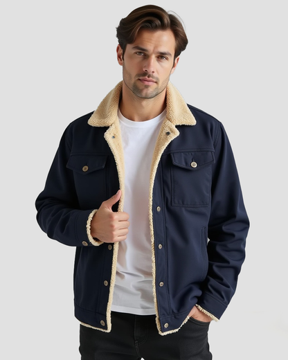 Cecole | Men’s Clean Cut Winter Jacket with Practical Pockets