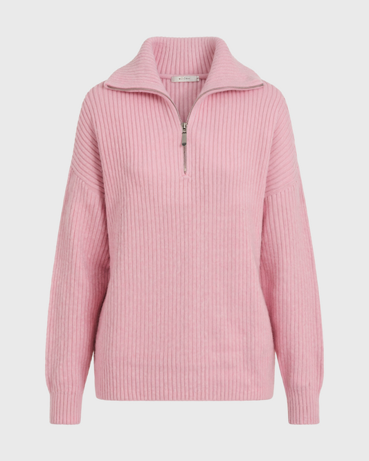 Cecole | Women’s Half-Zip Knit Sweater with Long Sleeves