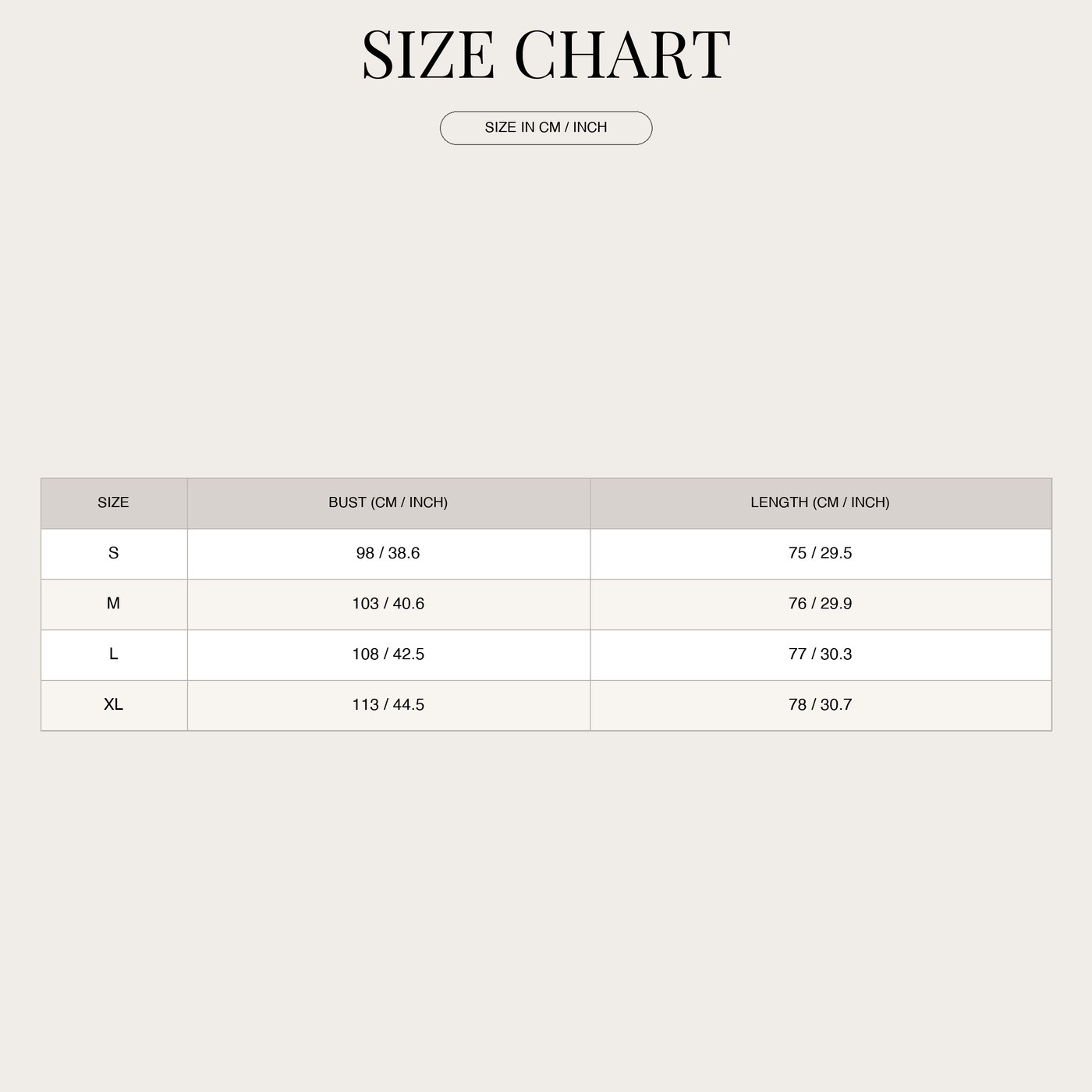 Women's Mini Dress – Off-Shoulder Ruffled Bodice size chart