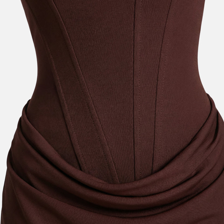 Adjustable Strap Satin Maxi Dress for Women