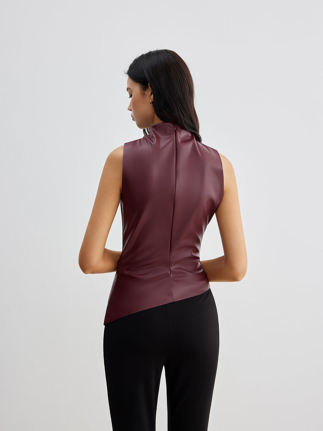 Asymmetrical_Draped_Sleeveless_Top_Mock_Neck_for_Women_4