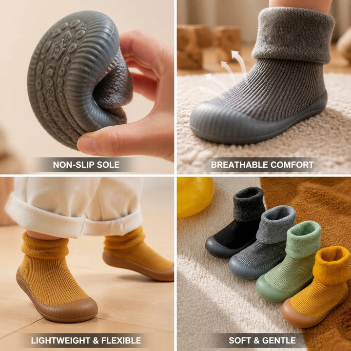 Baby Sock Shoes – Non-Slip First Walker Shoes with Grip Sole 2