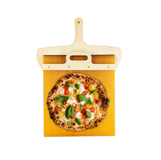 Birch Wood Pizza Peel – Innovative Sliding Mechanism for Pizza Preparation 4