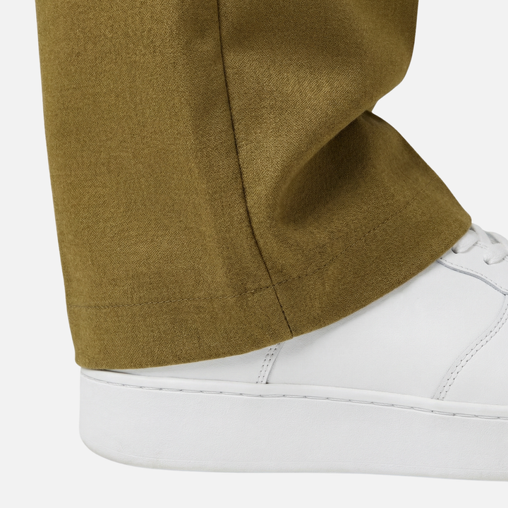 Loose Fit Cotton Pants with Drawstring for Men