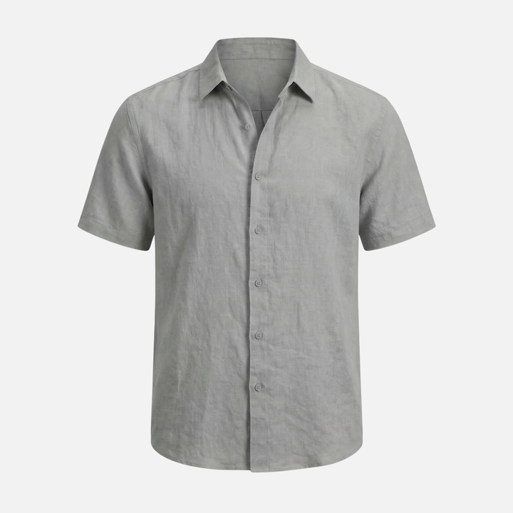 Breathable Summer Linen Polo Shirt for Men