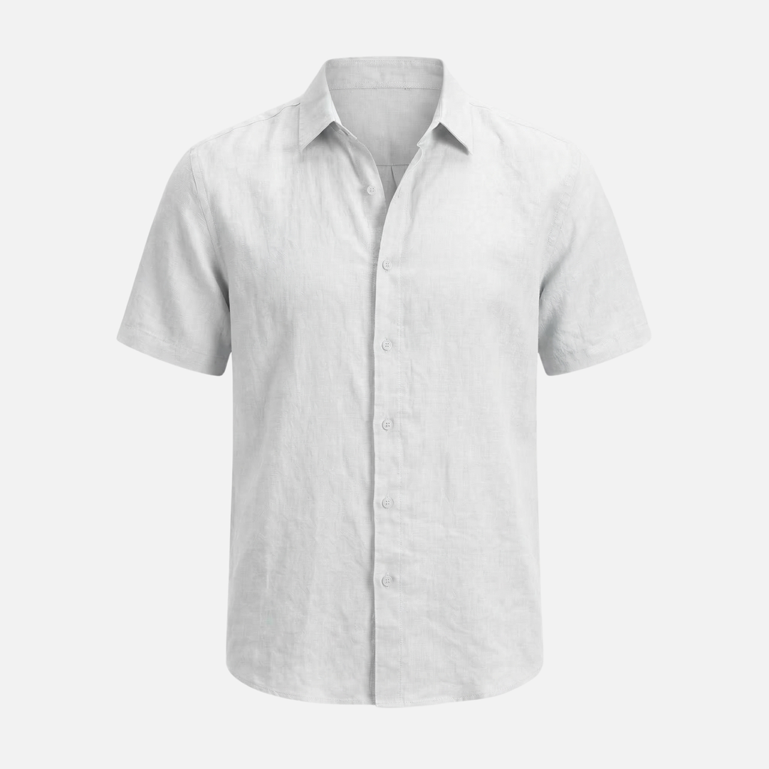 Breathable Summer Linen Polo Shirt for Men