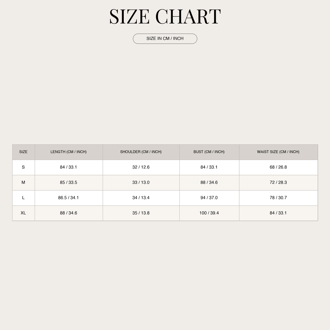 Women's Mini Dress – Butter with Layered Skirt size chart