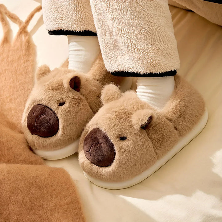 Chaussons Capybara – Chaussons de maison en peluche 3