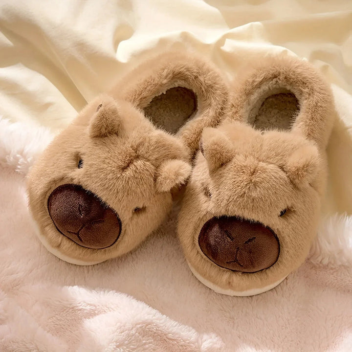 Chaussons Capybara – Chaussons de maison en peluche 6