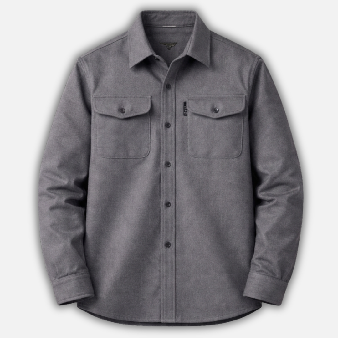Casual Overshirt with Chest Pocket for Men
