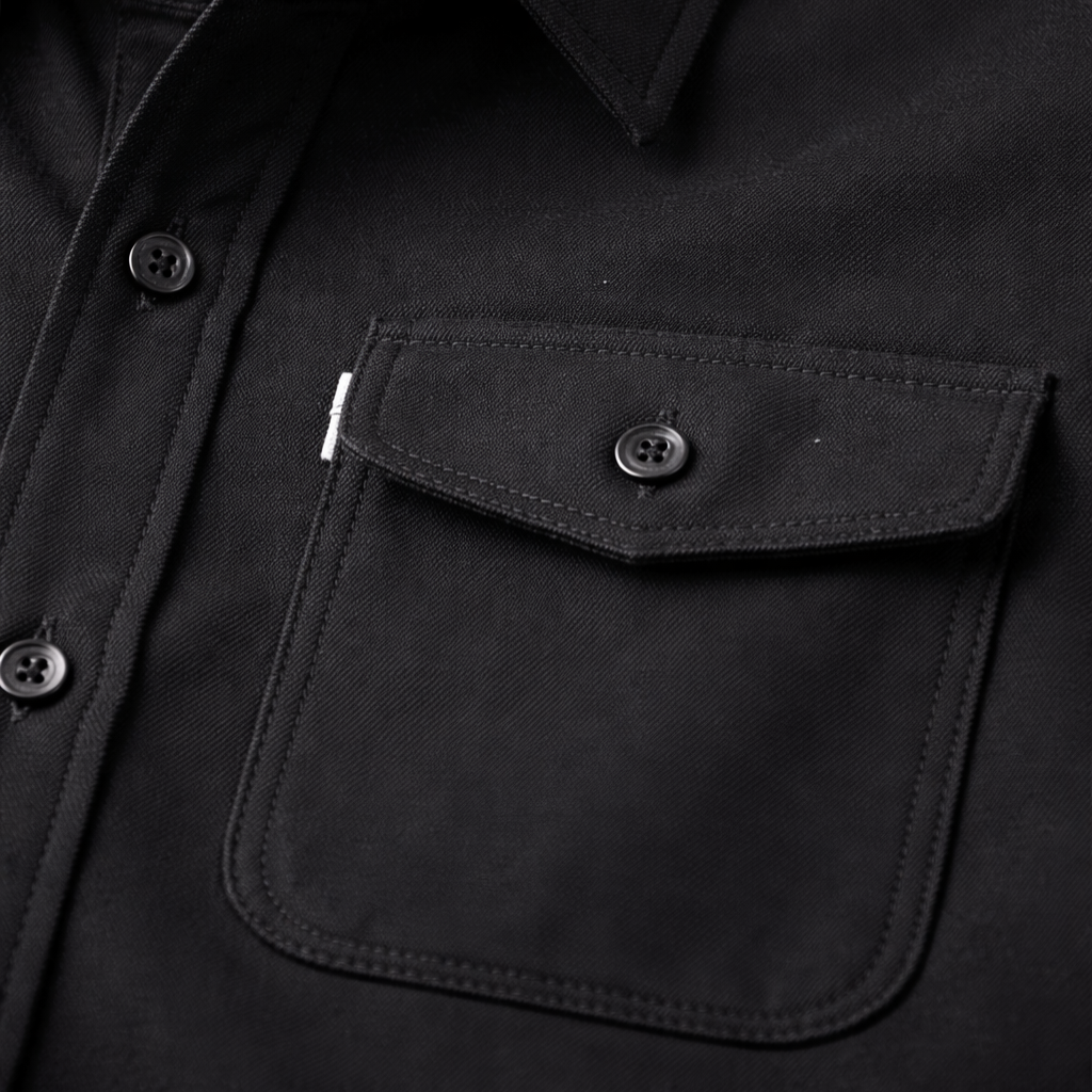 Casual Overshirt with Chest Pocket for Men