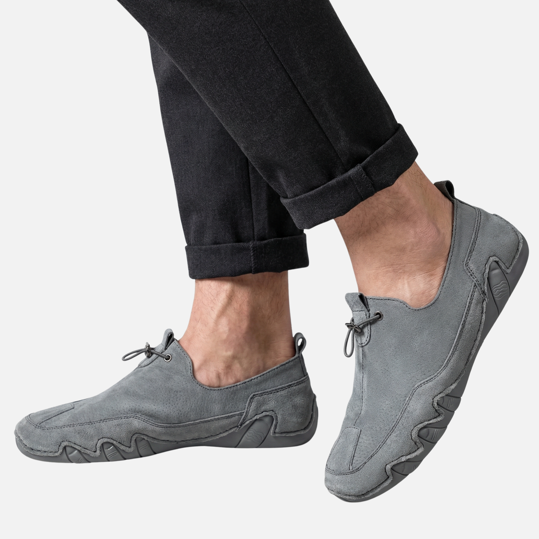 Casual Slip On Sneakers with Elastic Laces for Men