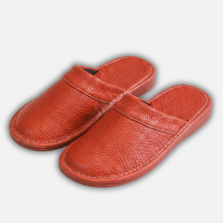 Casual Textured Slip On Slippers with Contrast Stitching for Men
