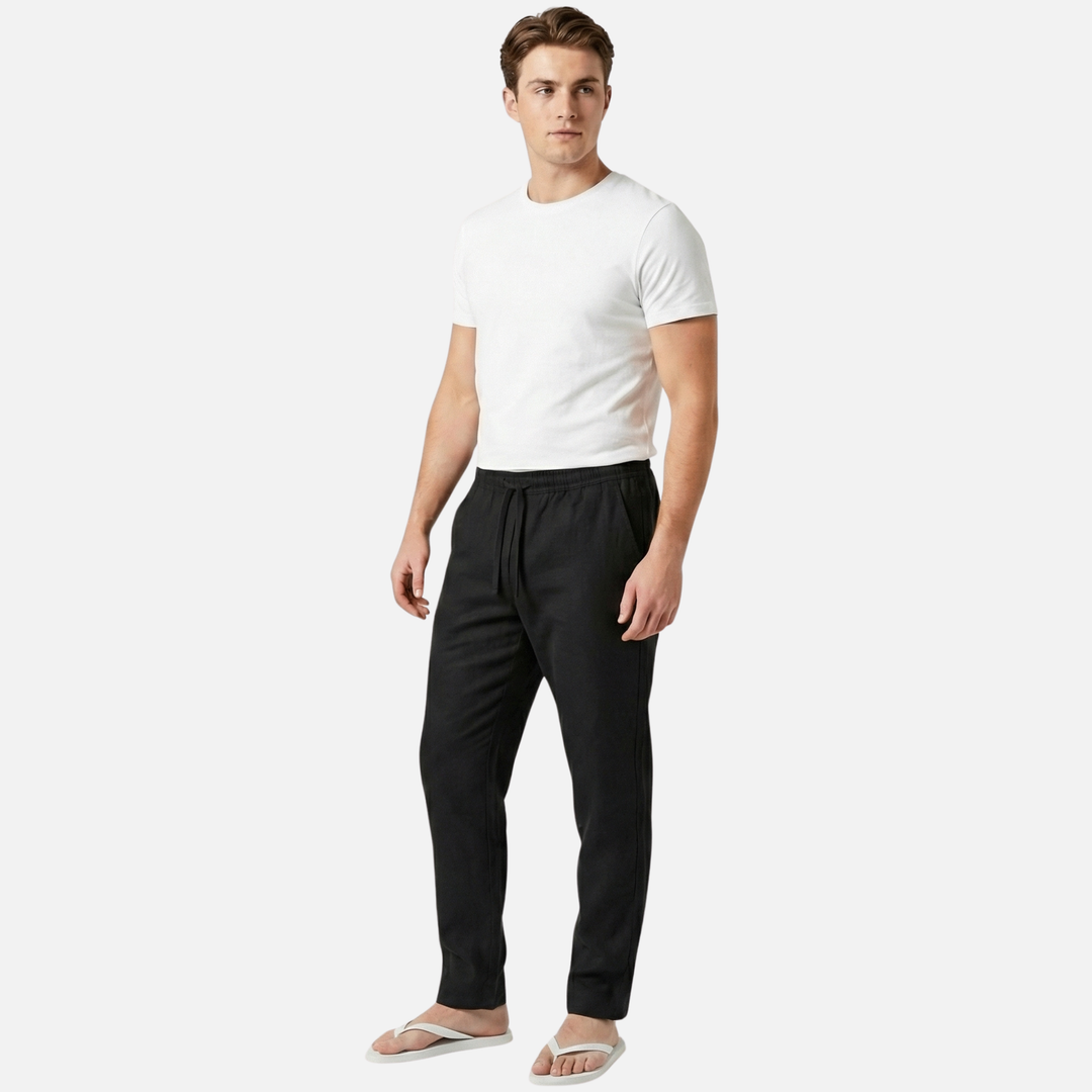 Casual Pants with Drawstring Waist for Men