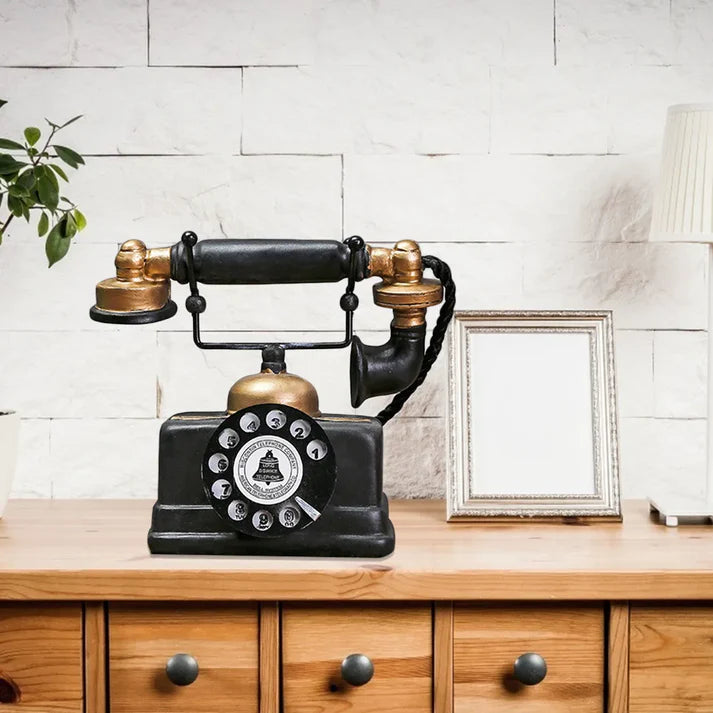 Charming Telephone Decoration – Retro-Style Nostalgic Eye-Catcher for Stylish Home 1