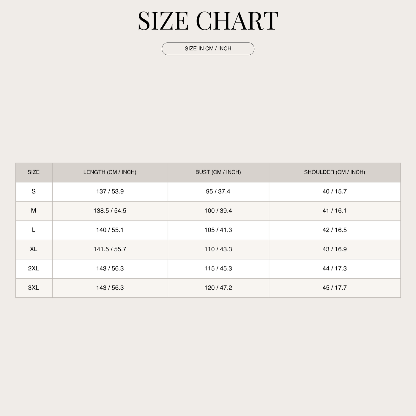 Chiffon Maxi Wrap Dress with Layered Skirt for Women size chart