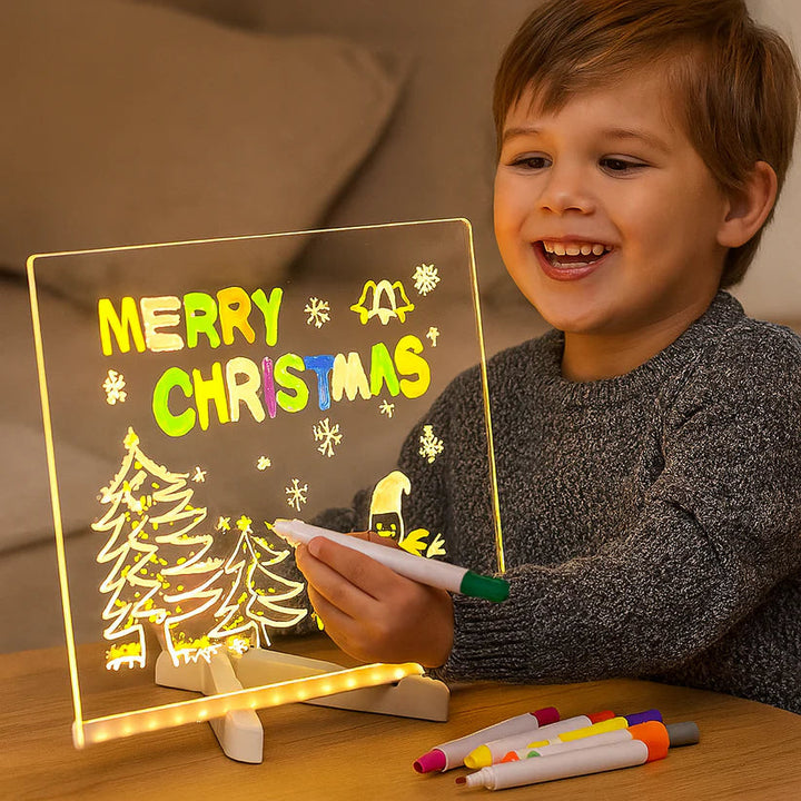 Children's Luminous LED Writing Board – Creative Drawing Board with Colorful Lighting for Children 1