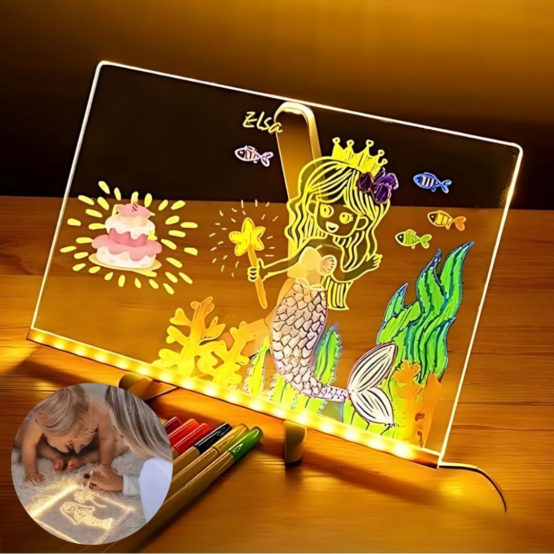 Children's Luminous LED Writing Board – Creative Drawing Board with Colorful Lighting for Children 2