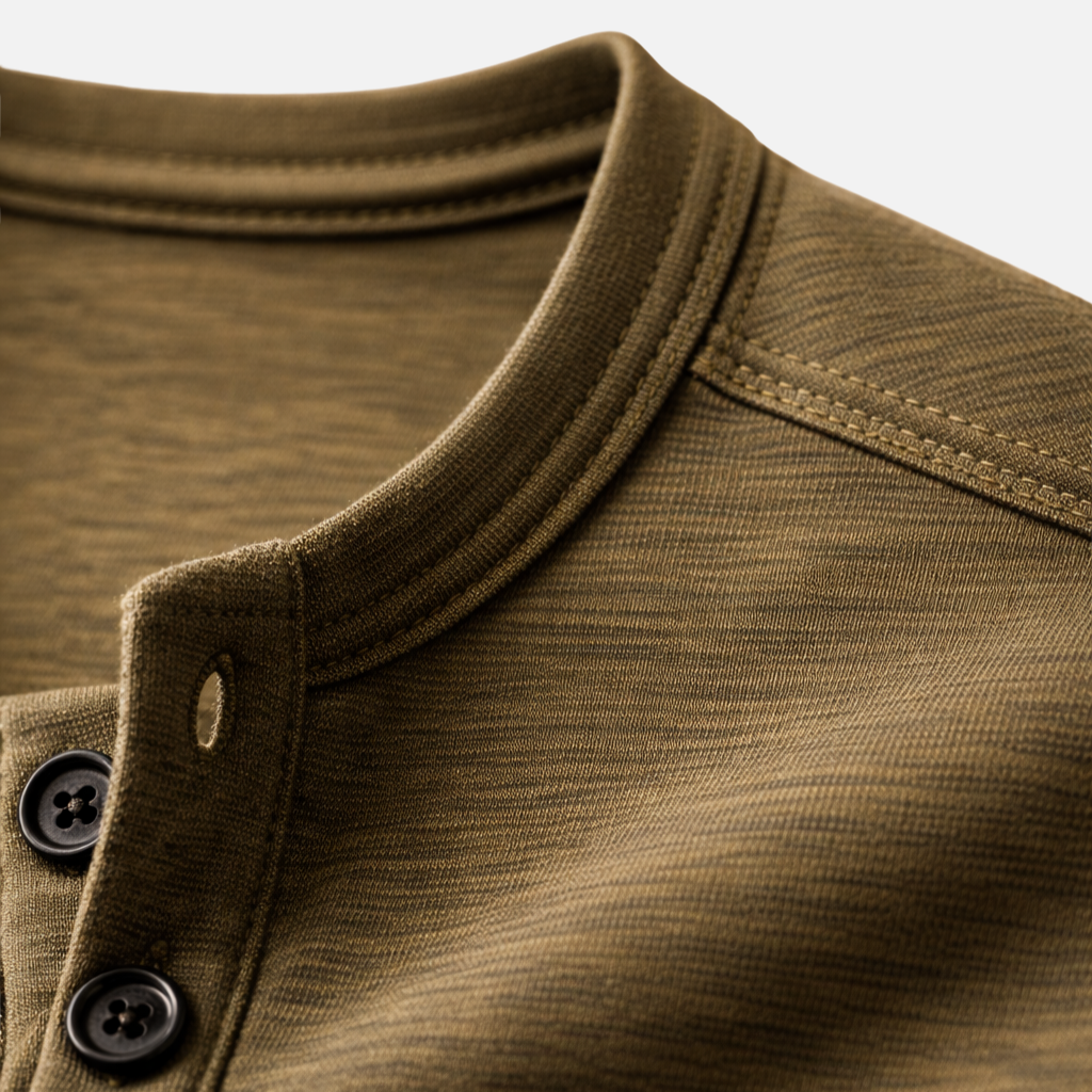 Classic Button-Up Shirt with Long Sleeves for Men