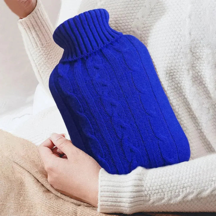Classic Hot Water Bottle – 2 Liter with Soft Plush Cover 3