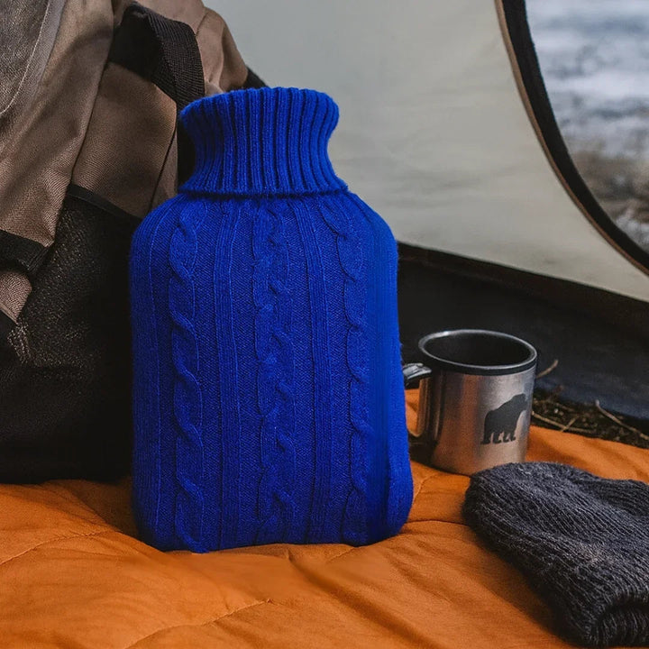 Classic Hot Water Bottle – 2 Liter with Soft Plush Cover 8