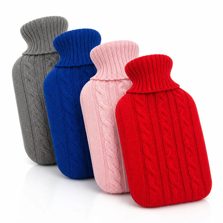 Classic Hot Water Bottle – 2 Liter with Soft Plush Cover 9