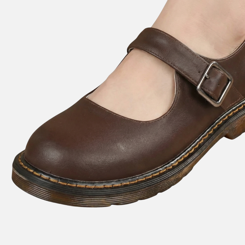 Classic Mary Jane Low-Top Shoes with Straps for Women