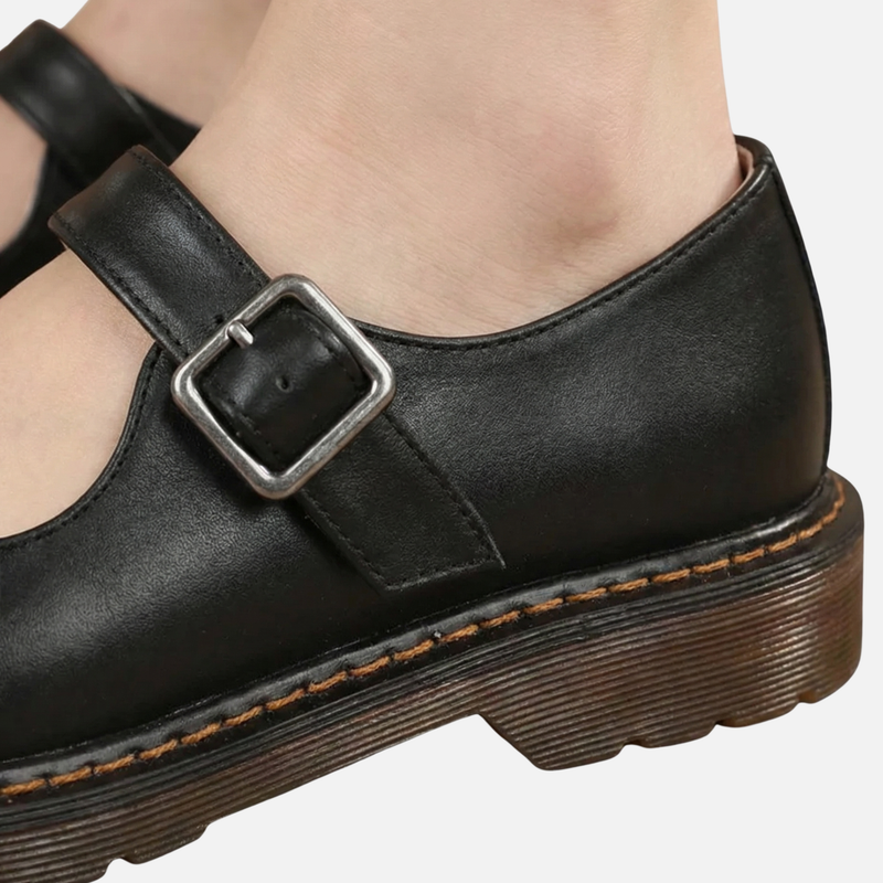 Classic Mary Jane Low-Top Shoes with Straps for Women