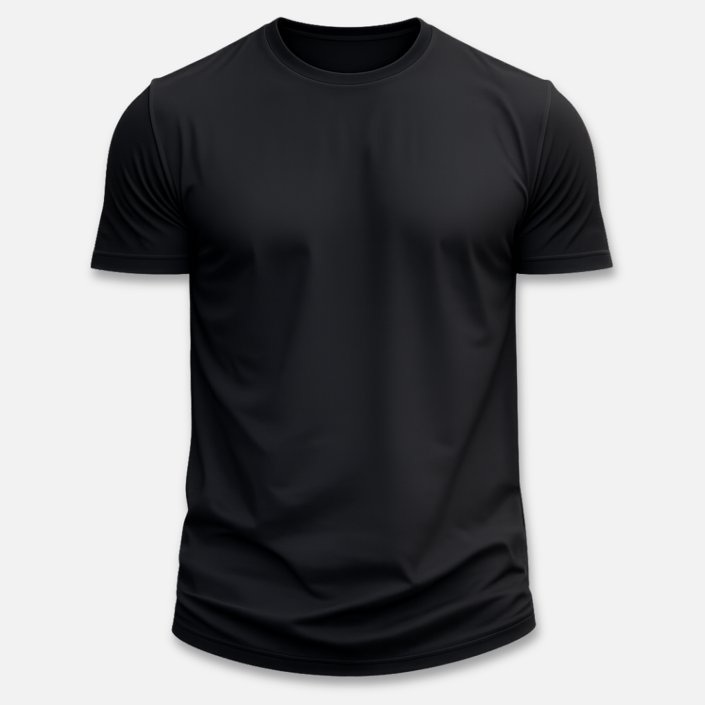 Classic Style T-Shirt with Round Neckline for Men