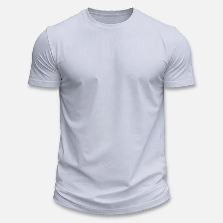 Classic Style T-Shirt with Round Neckline for Men