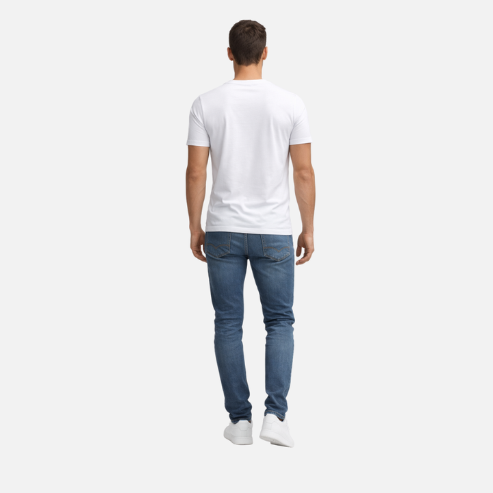 Classic Style T-Shirt with Round Neckline for Men