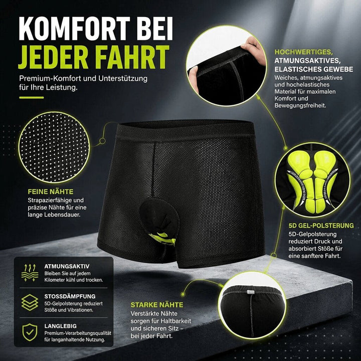Comfortable Cycling Shorts – With 5D Gel Padding for Long Rides 6
