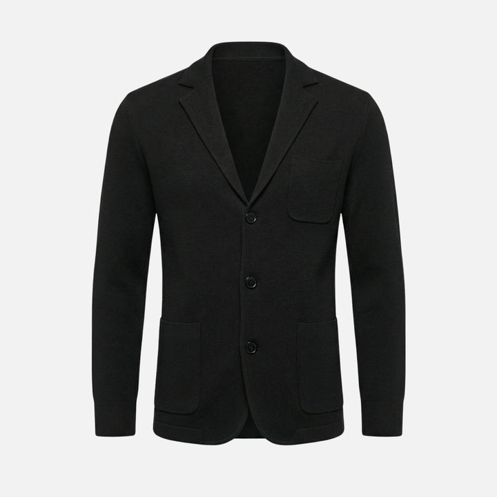 Comfortable Knit Blazer with Single Pocket for Men