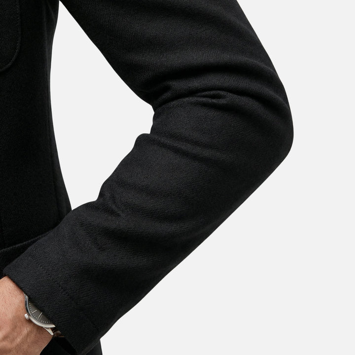 Comfortable Knit Blazer with Single Pocket for Men