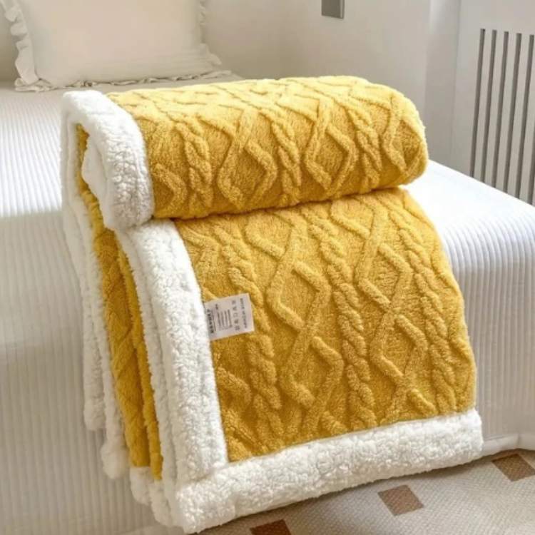 Comfortable Weighted Blanket – For Relaxed Sleep with Soft Sherpa-Cover 12